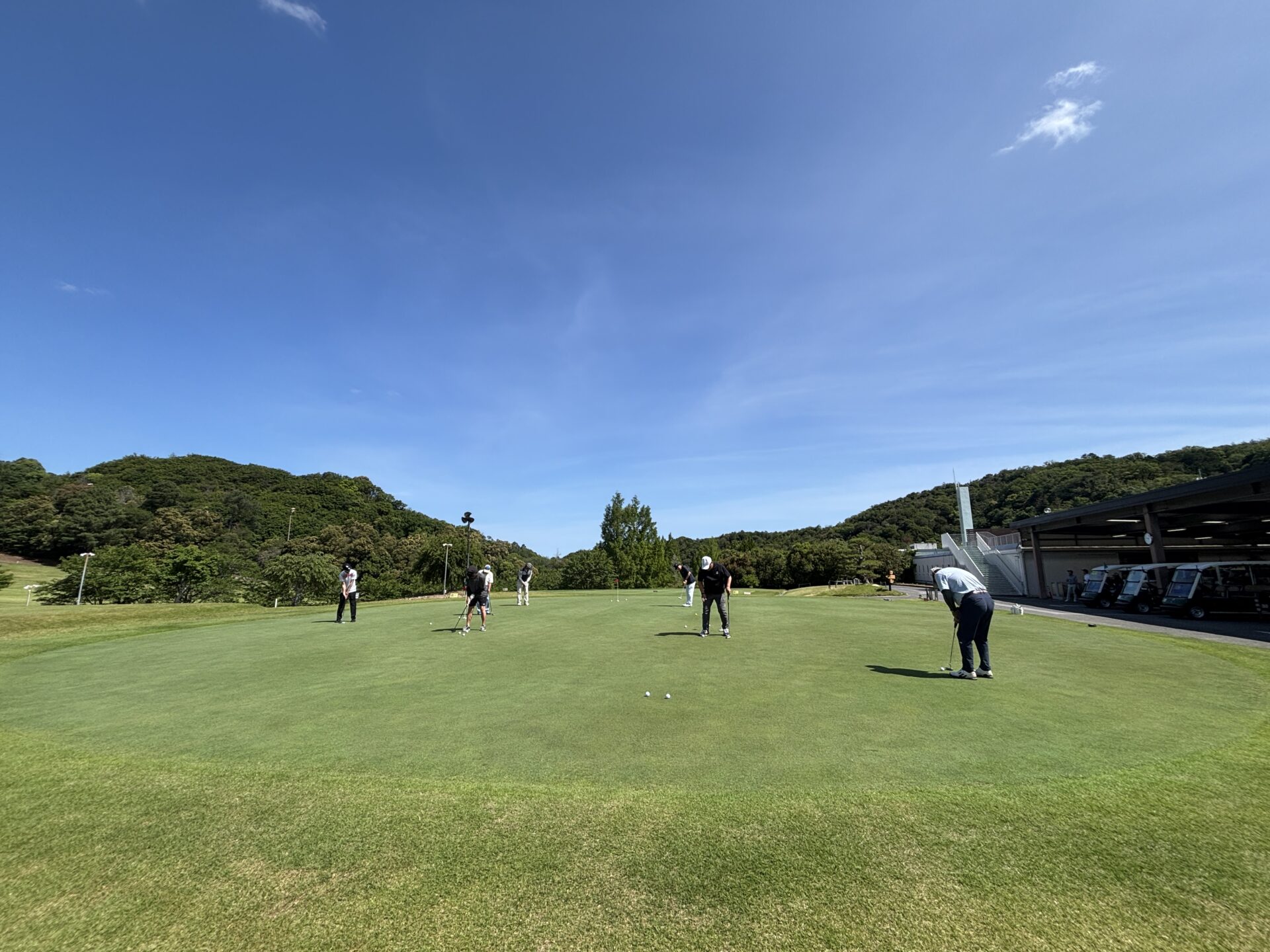 泉佐野CC パター練習グリーン