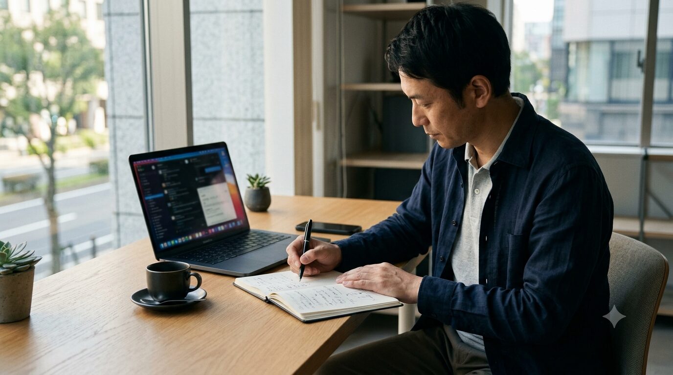 転職活動の準備シーン