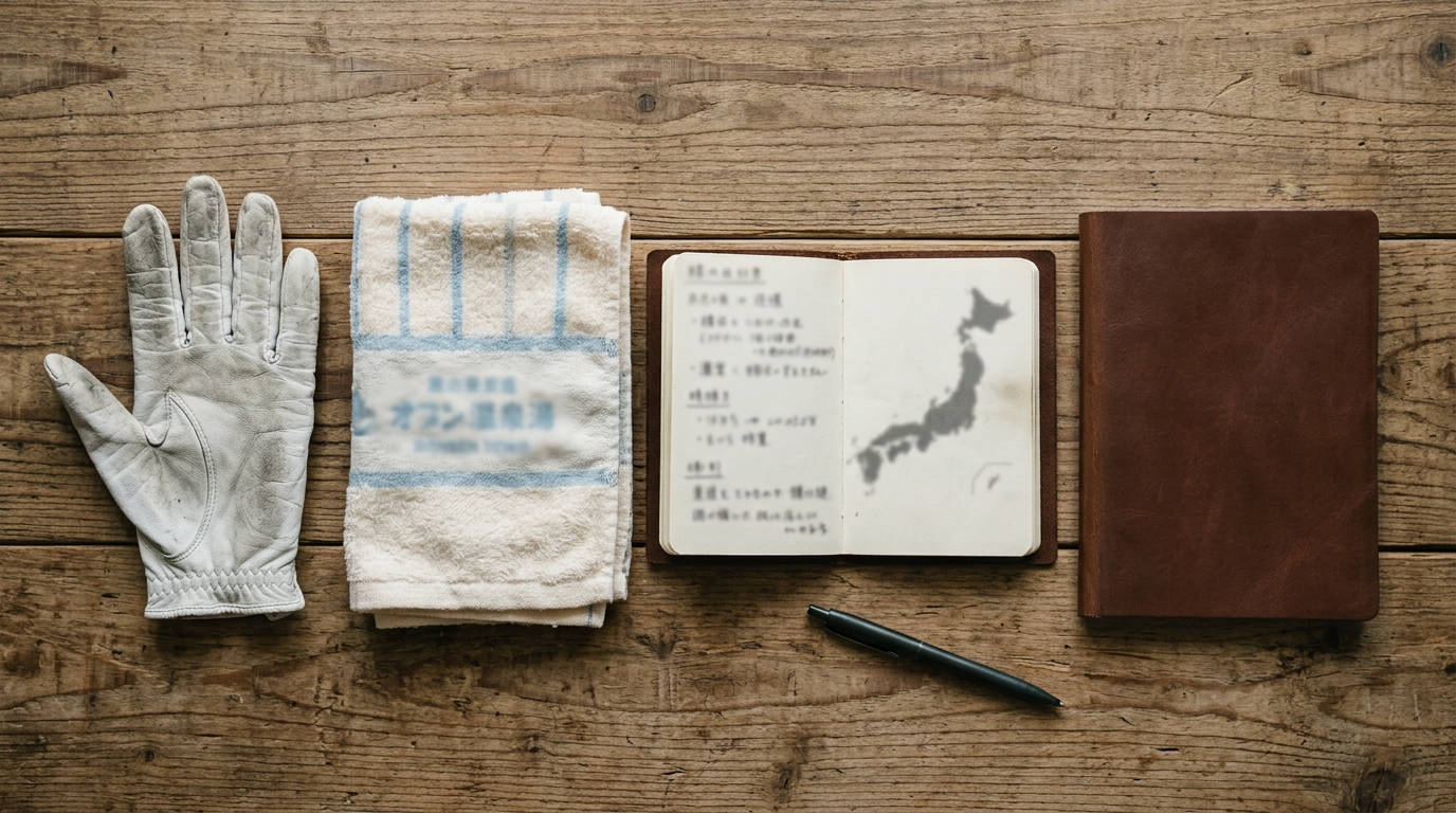 阿蘇の草原と九州の地図を並べたイメージ